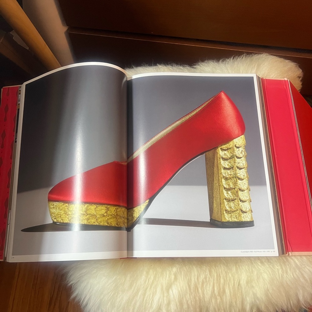 Christian Louboutin Gray Heels with Ruffle Detail - Picture 2 of 3